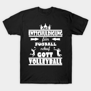 Volleyball Beachvolleyball lustiger Spruch T-Shirt